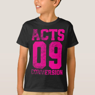 Acts 9 Conversion Bible Chapter Jersey Design T-Shirt