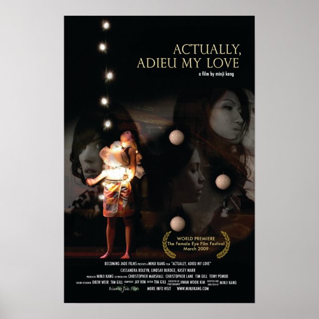 Actually, Adieu My Love Film Poster (Front)