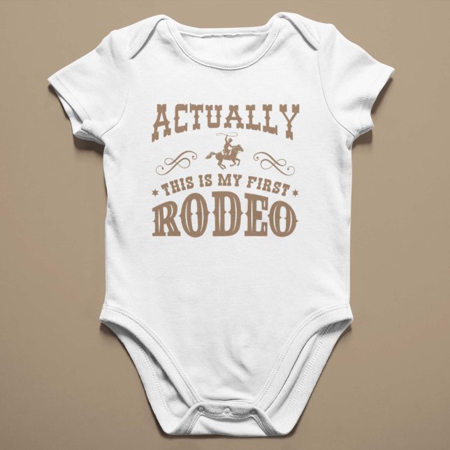 Actually This Is My First Rodeo Baby Bodysuit (Creator Uploaded)