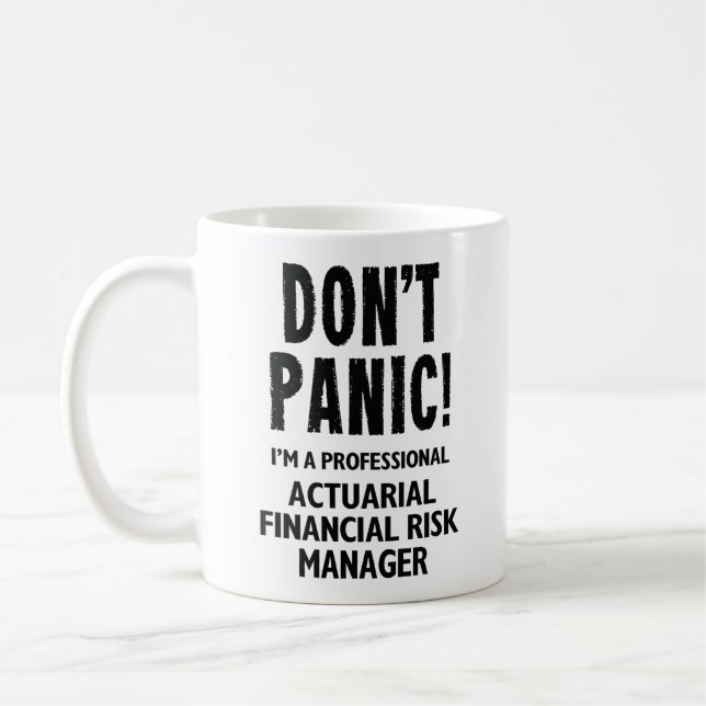 Actuarial Financial Risk Manager Coffee Mug (Left)