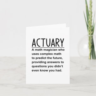 Actuary Card
