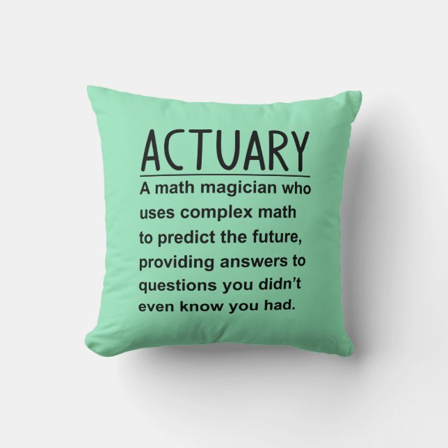 Actuary Cushion (Front)