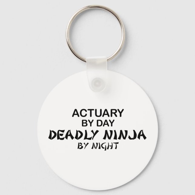 Actuary Deadly Ninja by Night Key Ring (Front)