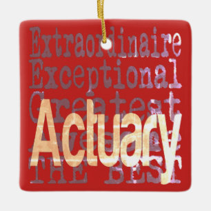 Actuary Extraordinaire Ceramic Ornament