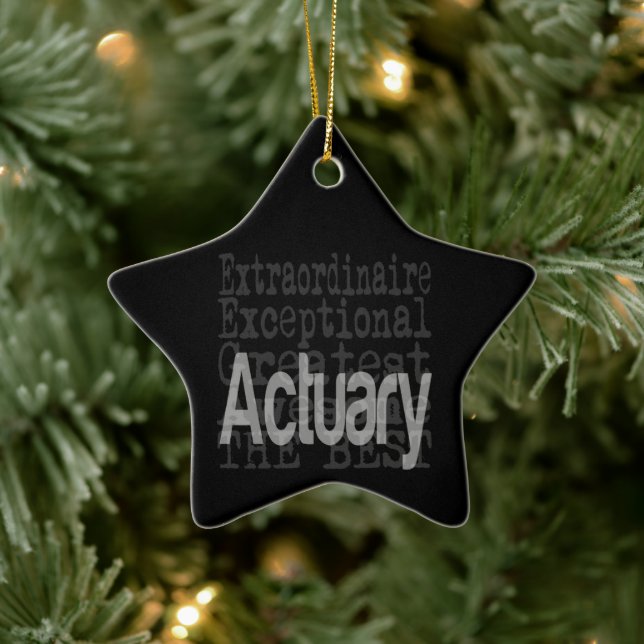 Actuary Extraordinaire Ceramic Tree Decoration (Tree)