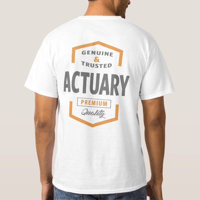 Actuary T-Shirt (Back)
