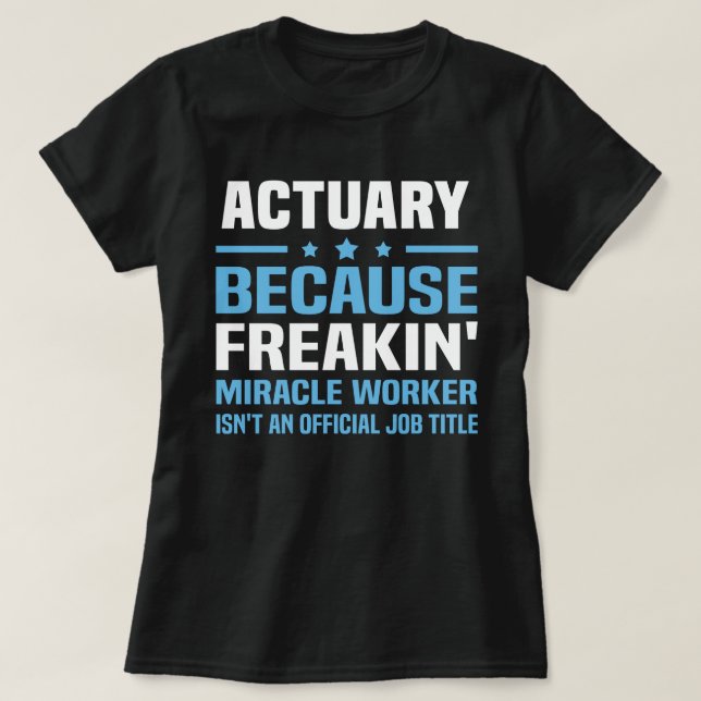 Actuary T-Shirt (Design Front)