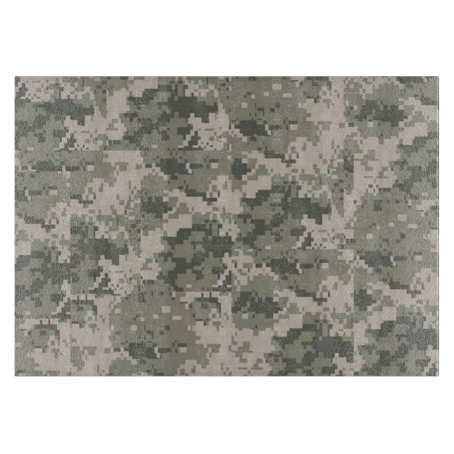 ACU Camo Camouflage Digital Glass Cutting Board (Front)