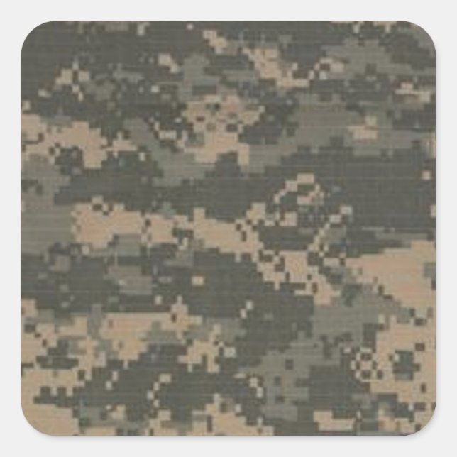 ACU Digital Camo Camouflage Square Sticker (Front)