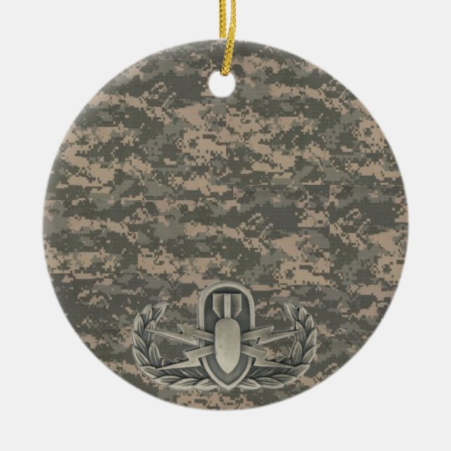 ACU EOD Ornament Explosive Ordnance Disposal Gift (Front)