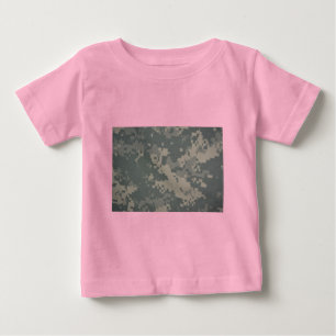 Acu Pattern Camouflage Troops Digital Art Peace Baby T-Shirt