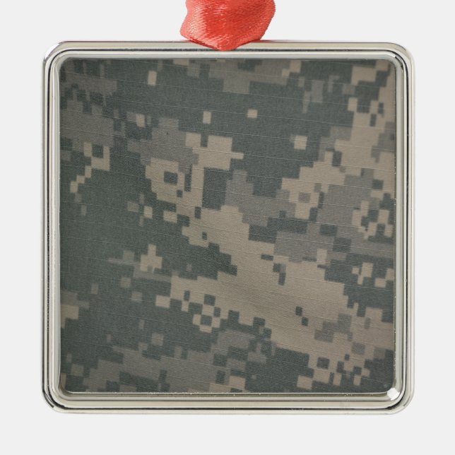 Acu Pattern Camouflage Troops Digital Art Peace Metal Tree Decoration (Front)
