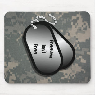 Acu Pattern Camouflage Troops Digital Art Peace Mouse Pad