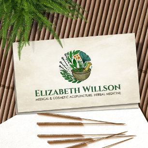 Acupuncture and Herbal Medicine Business Card