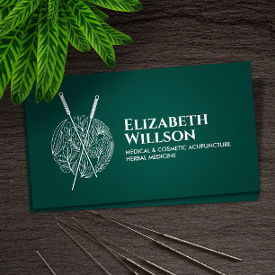 Acupuncture and Herbal Medicine Business Card