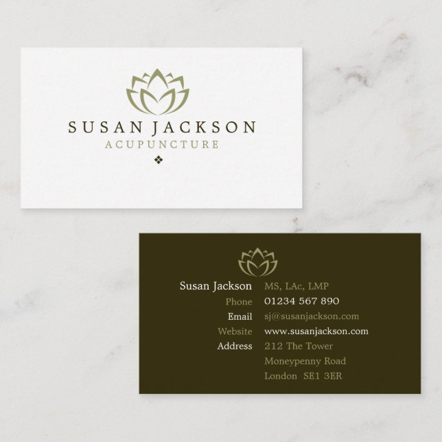 Acupuncture Business Card (Front/Back)