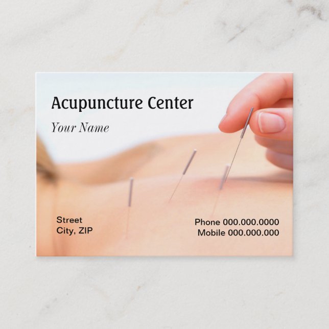 Acupuncture Business Card (Front)