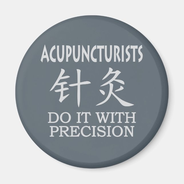 Acupuncture Chinese Symbol Magnet (Front)