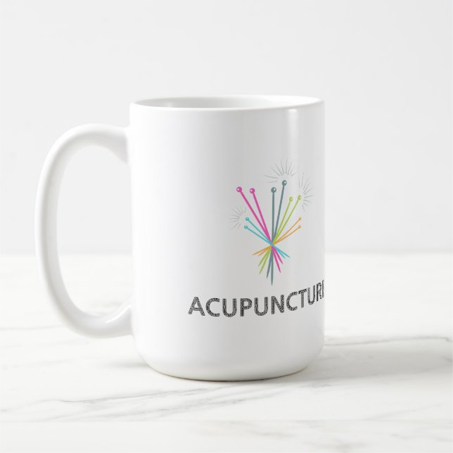 Acupuncture cup, acupuncture gift coffee mug (Left)