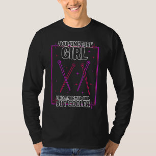 Acupuncture Girl Retro Needle Women Therapist TCM  T-Shirt