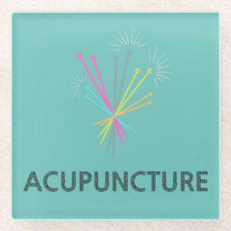Acupuncture Glass Beneath Coaster