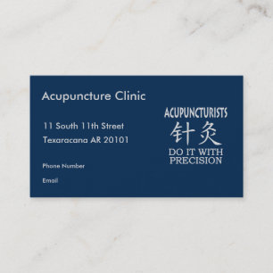 Acupuncture humour appointment card