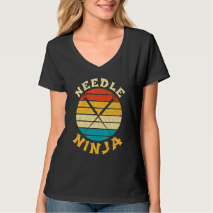 Acupuncture Needle Ninja Retro Vintage Acupuncturi T-Shirt