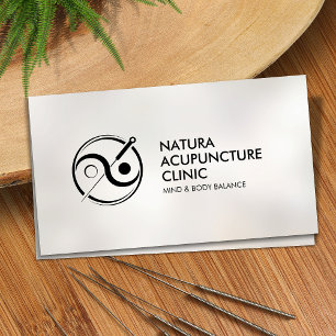 Acupuncture Needle - Yin Yang  Business Card