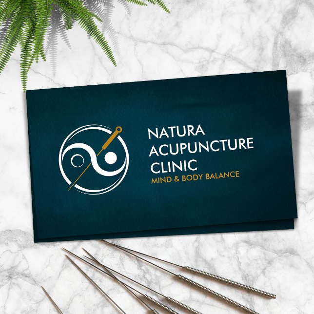 Acupuncture Needle - Yin Yang  Business Card (Creator Uploaded)