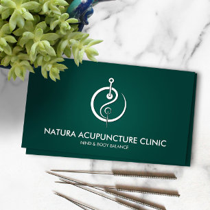 Acupuncture Needle - Yin Yang Business Card