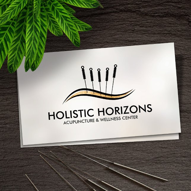 Acupuncture Needles Spine wave Business Card (Creator Uploaded)