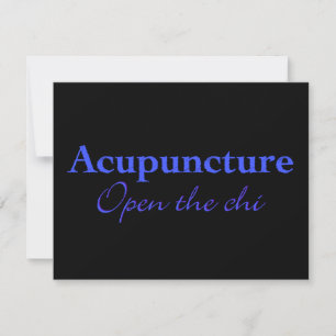 Acupuncture - Open the chi