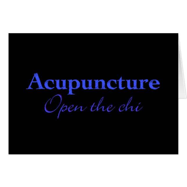 Acupuncture - Open the chi (Front Horizontal)
