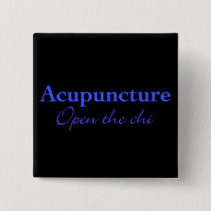 Acupuncture - Open the chi 15 Cm Square Badge