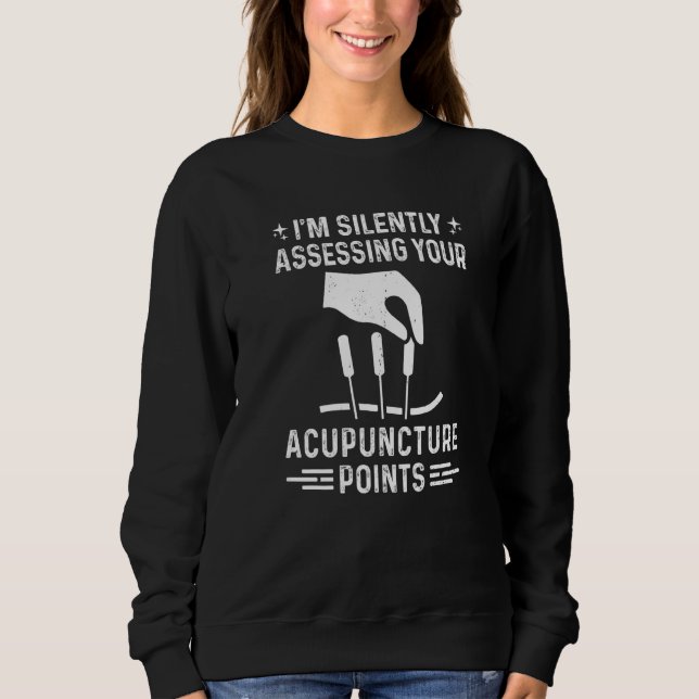 Acupuncture Points  Body Points For Traditional He Sweatshirt (Front)