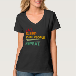 Acupuncture Poke People Repeat Vintage Acupuncturi T-Shirt