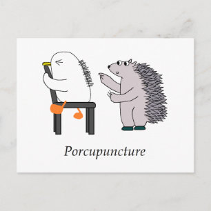 acupuncture postcard