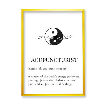 Acupuncture Qi Flow Wall Art for Clinic Office