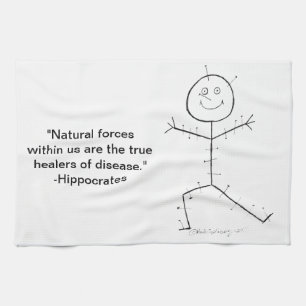 Acupuncture sticky tea towel