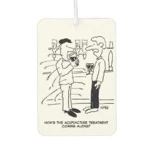 Acupuncture Treatment Cartoon Car Air Freshener