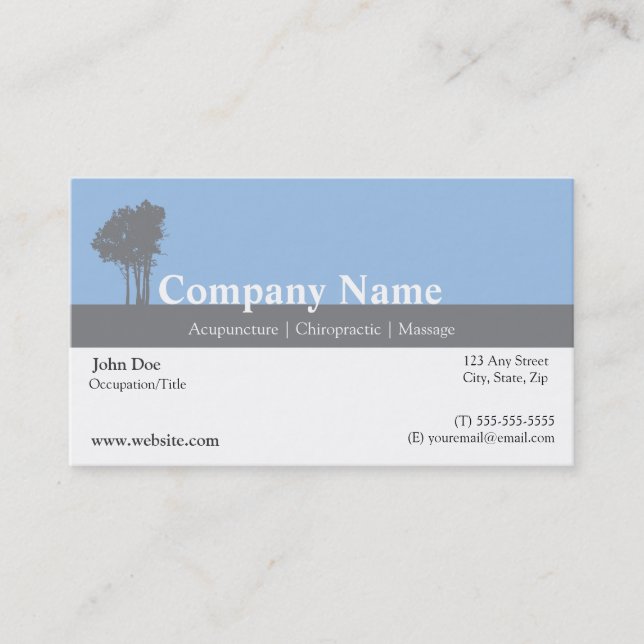 Acupuncturist Business Card (Front)