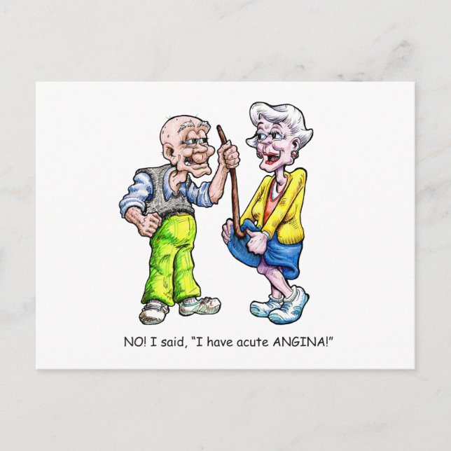 Acute Angina Postcard (Front)