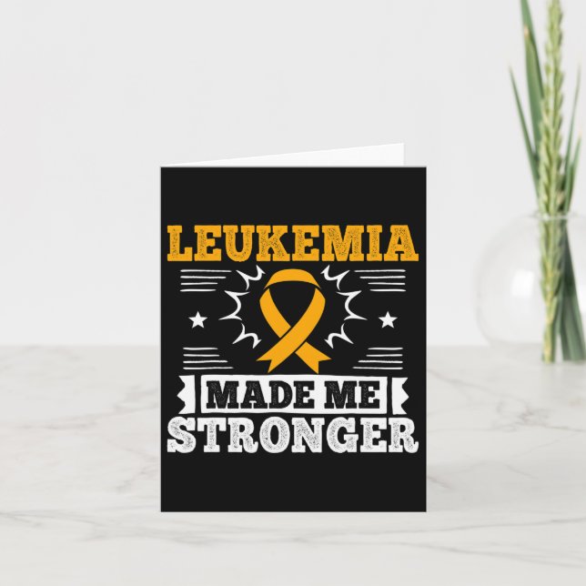 Acute Leukaemia Gift For Leukaemia Patients  Card (Front)