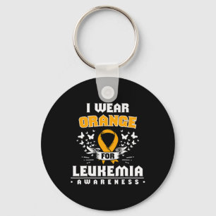 Acute Leukaemia Survivor Leukaemia Awareness Ribbo Key Ring