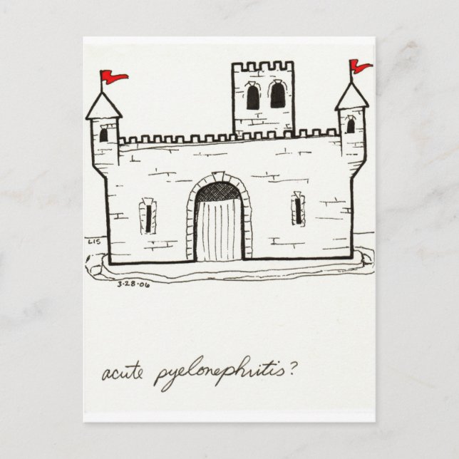 Acute Pyelonephritis postcard (Front)