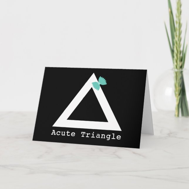 Acute Triangle Greeting Card (Front)