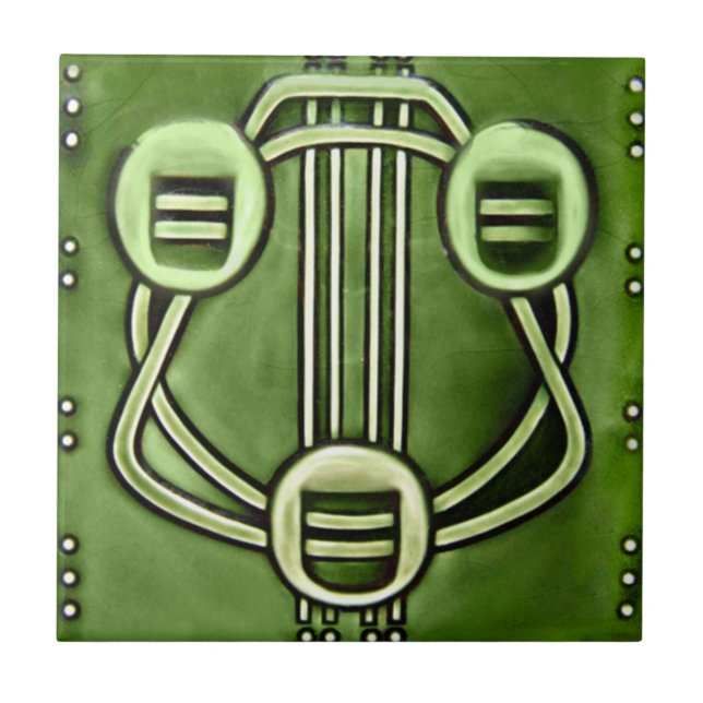 AD011 Art Deco Reproduction Ceramic Tile (Front)