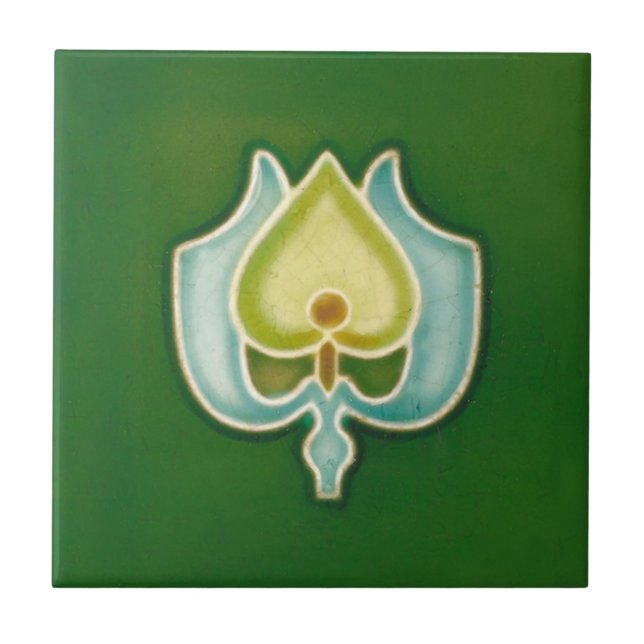 AD020 Art Deco Reproduction Ceramic Tile (Front)