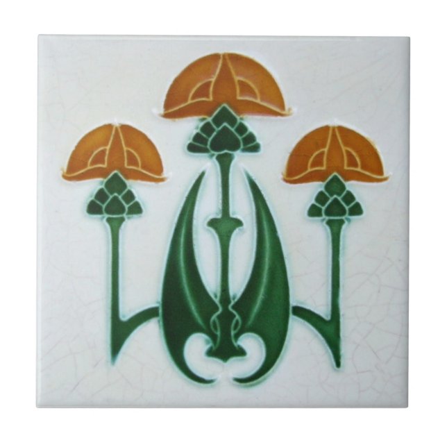 AD038 Art Deco Reproduction Ceramic Tile (Front)