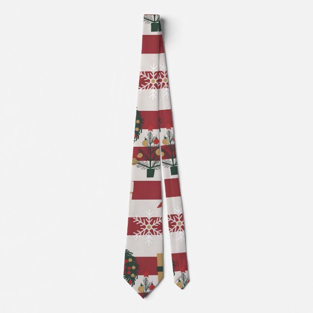 AD 004 - Christmas digital pattern Tie (Front)